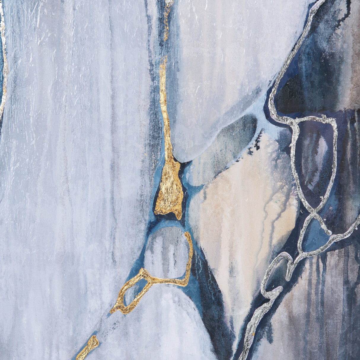 River Rocks by Liz Jardine a Hand Embellished Textured Framed Art Print Matted under Glass from Mercana - Luna Furniture