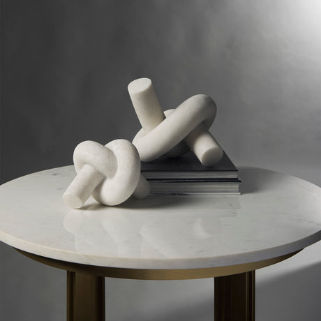 Otto Granite Resin Large Knot Sculpture Decorative Object from Mercana - Luna Furniture