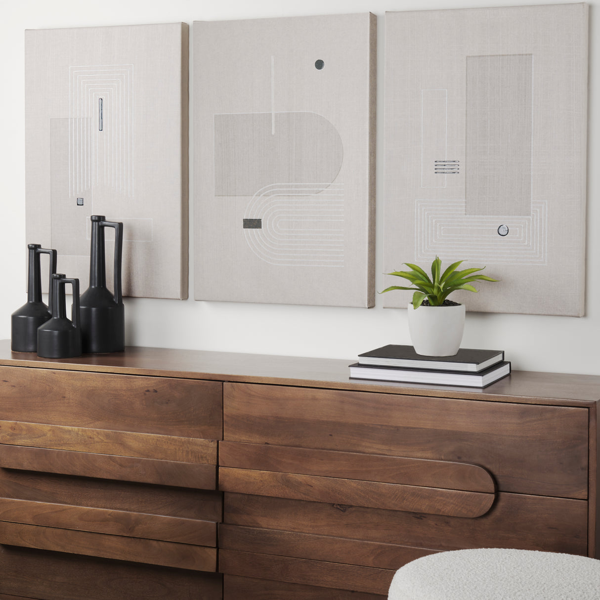 Balance III by Mercana Studio a Hand Embellished Textured Canvas from Mercana - Luna Furniture