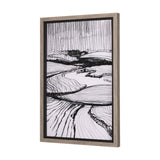 Rural Sketch-I by Mercana Studio a Hand Embellished Textured Framed Art Print from Mercana - Luna Furniture