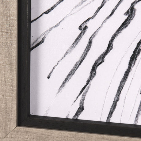 Rural Sketch-I by Mercana Studio a Hand Embellished Textured Framed Art Print from Mercana - Luna Furniture