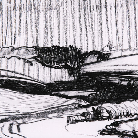 Rural Sketch-I by Mercana Studio a Hand Embellished Textured Framed Art Print from Mercana - Luna Furniture