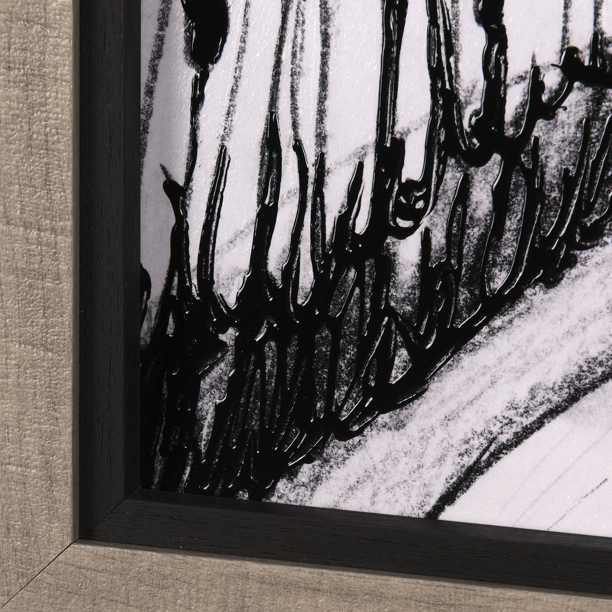 Rural Sketch-II by Mercana Studio a Hand Embellished Textured Framed Art Print from Mercana - Luna Furniture