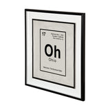 Ohio by Glartlab a Hand Embellished Textured Framed Art Print Matted under Glass from Mercana - Luna Furniture