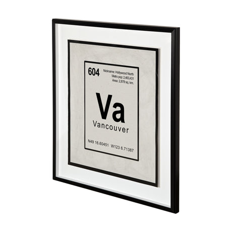 Vancouver by Glartlab a Hand Embellished Textured Framed Art Print Matted under Glass from Mercana - Luna Furniture