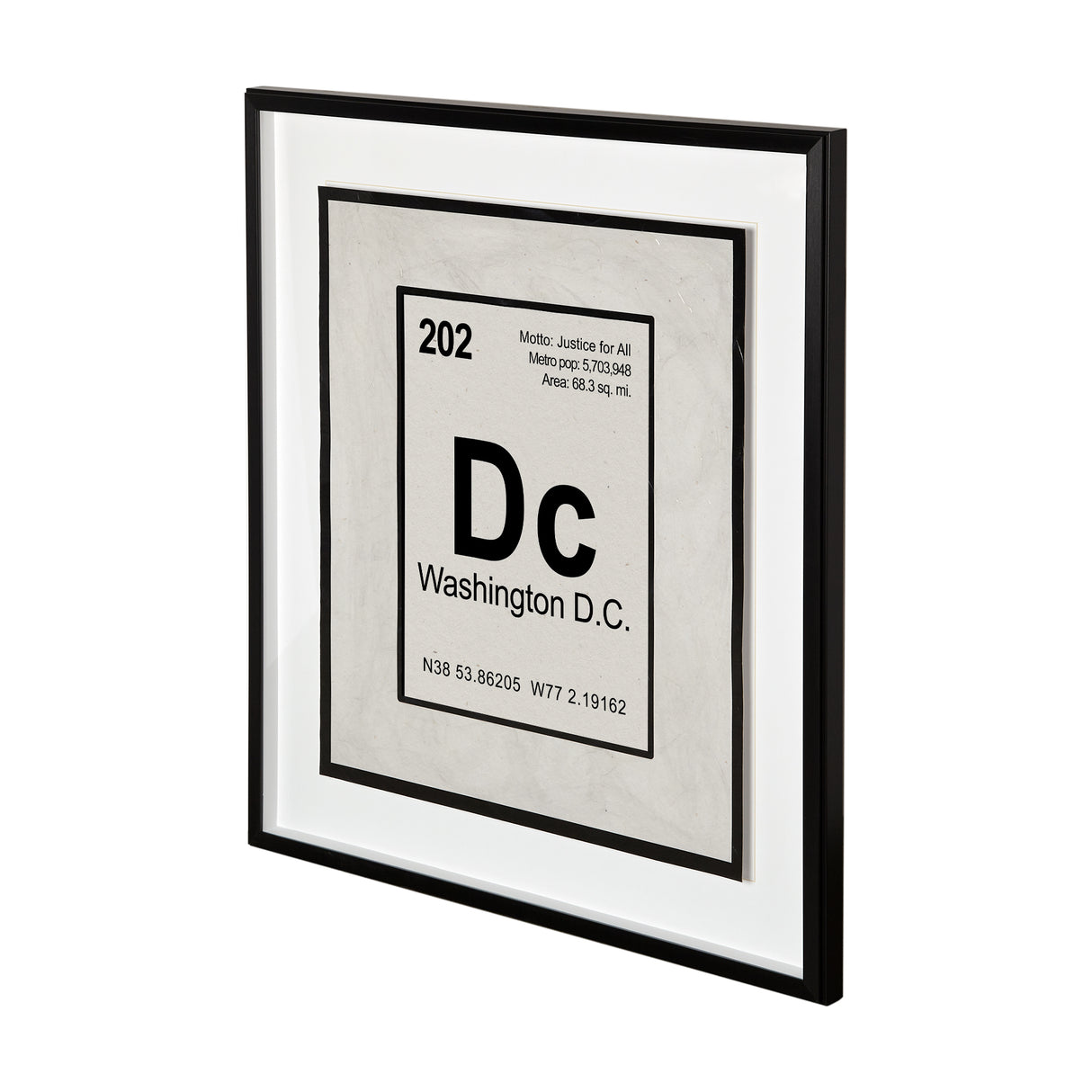 Breaking Washington DC B by THE Studio Hand Embellished Textured Framed Art Print Matted under Glass from Mercana - Luna Furniture