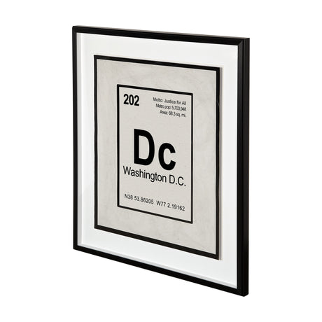 Breaking Washington DC B by THE Studio Hand Embellished Textured Framed Art Print Matted under Glass from Mercana - Luna Furniture