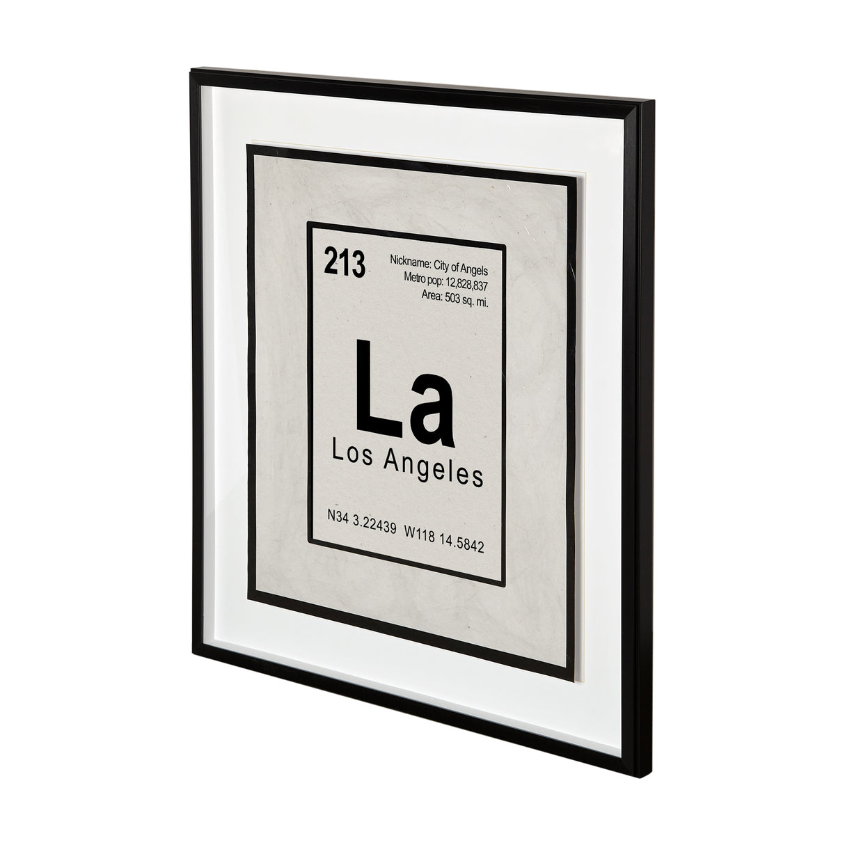 Breaking Los Angeles B by THE Studio a Hand Embellished Textured Framed Art Print Matted under Glass from Mercana - Luna Furniture