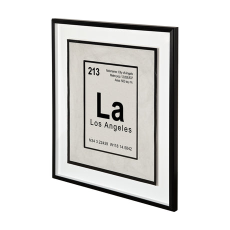 Breaking Los Angeles B by THE Studio a Hand Embellished Textured Framed Art Print Matted under Glass from Mercana - Luna Furniture