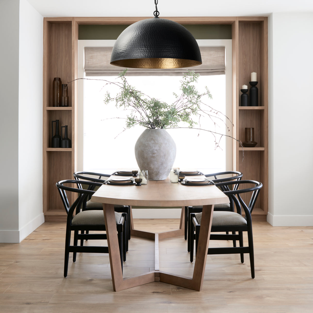 Trixie I Black Wooden Base w/ Dark Taupe Fabric Seat Dining Chair from Mercana - Luna Furniture