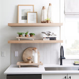 Carver Set of 2 Rectangular White Washed Wood Trays from Mercana - Luna Furniture