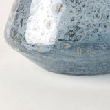 Robyn Short Blue Glass Vase from Mercana - Luna Furniture