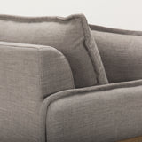 Roy II Flint Gray Upholstered and Brown Wood Frame Arm Chair from Mercana - Luna Furniture