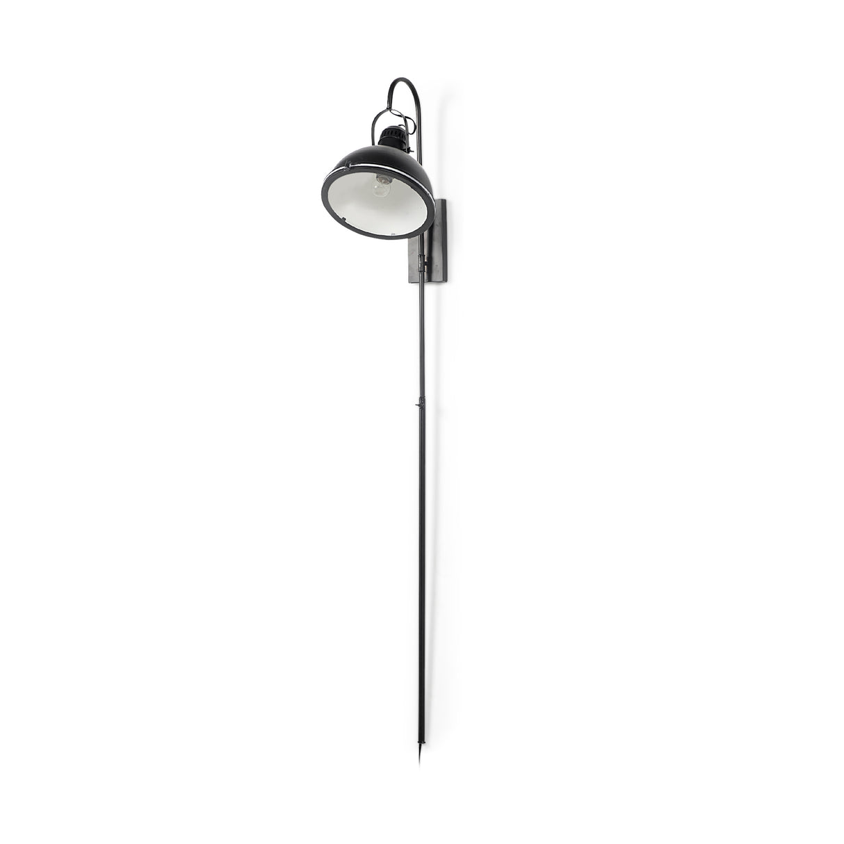 Tazb II 13x62 Black Metal Conical Shade Wall Sconce from Mercana - Luna Furniture