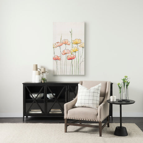 Meadow flowers by Mercana Studio a Hand Embellished Textured Canvas from Mercana - Luna Furniture
