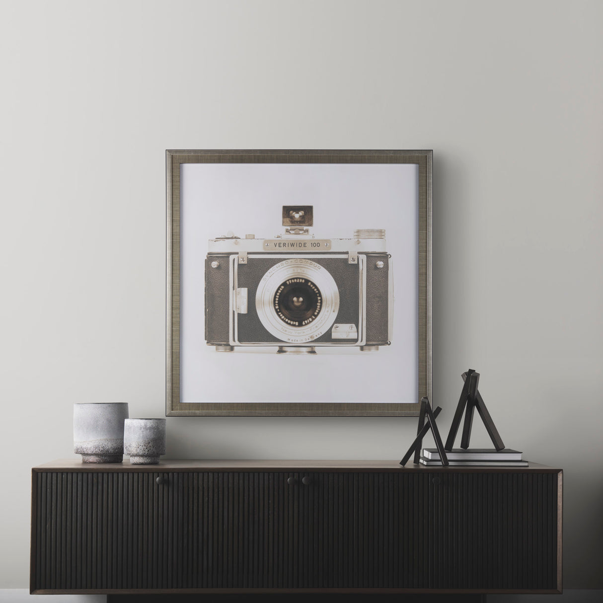 Retro Camera I by Mercana Studio a Hand Embellished Textured Framed Photo Art Print Matted under Gla from Mercana - Luna Furniture