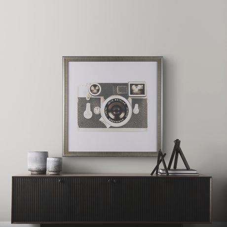 Retro Camera II by Mercana Studio a Hand Embellished Textured Framed Photo Art Print Matted under Gl from Mercana - Luna Furniture