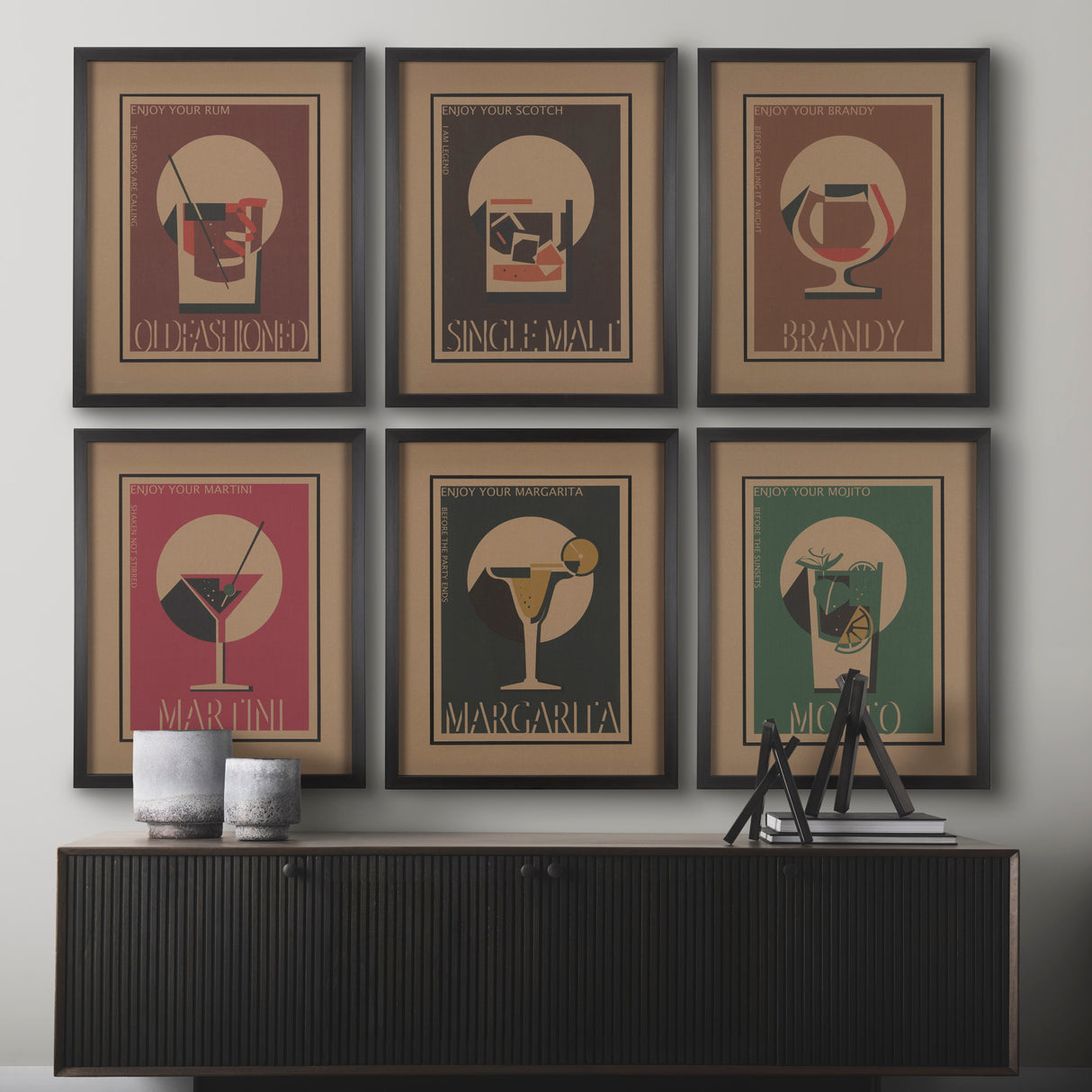 Brandy by Simeng a Framed Art Print Matted under Glass from Mercana - Luna Furniture