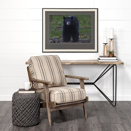 Standing Bear by Chad Mackay a Hand Embellished Textured Framed Photo Art Print Matted under Glass from Mercana - Luna Furniture