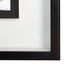B&W City Scene VIII by Melissa Wang a Hand Embellished Textured Framed Art Print Matted under Glass from Mercana - Luna Furniture