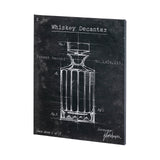 Barware Blueprint VII by Mercana Studio a Hand Embellished Textured Canvas from Mercana - Luna Furniture