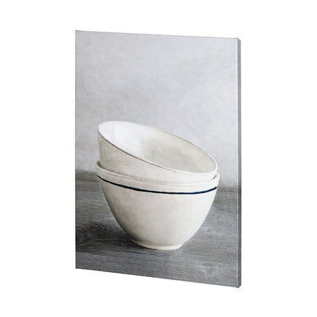Two Artisan Bowls by Mercana Studio a Hand Embellished Textured Canvas from Mercana - Luna Furniture