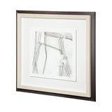 Custom Abstract Logic II by June Vess a Framed Art Print Matted under Glass from Mercana - Luna Furniture