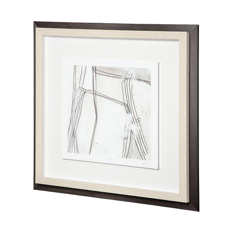 Custom Abstract Logic II by June Vess a Framed Art Print Matted under Glass from Mercana - Luna Furniture