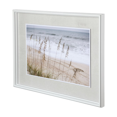 Silver Seagrass by Marlana Semenza a Hand Embellished Textured Framed Photo Art Print Matted under G from Mercana - Luna Furniture