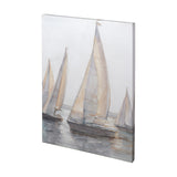 Plein Air Sailboats I by Ethan Harper a Hand Embellished Textured Canvas from Mercana - Luna Furniture
