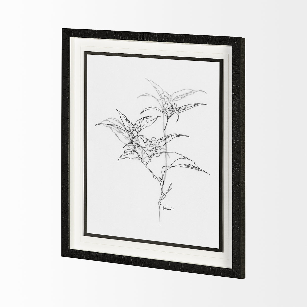 Arrangement IV by Hiraki a Framed Art Print Matted under Glass from Mercana - Luna Furniture