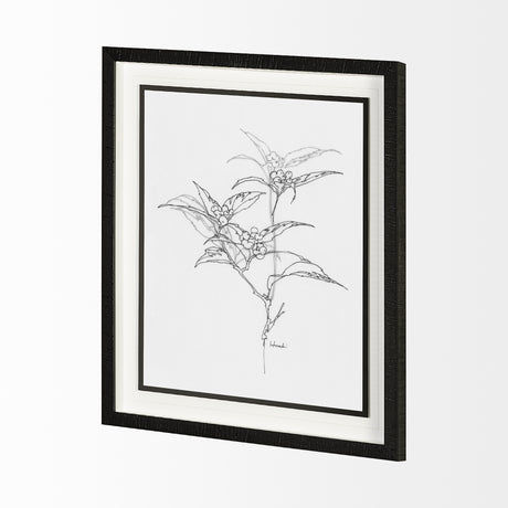 Arrangement IV by Hiraki a Framed Art Print Matted under Glass from Mercana - Luna Furniture
