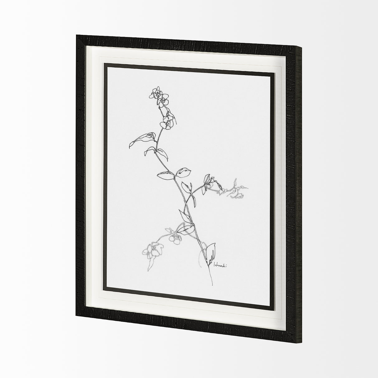 Arrangement V by Hiraki a Framed Art Print Matted under Glass from Mercana - Luna Furniture