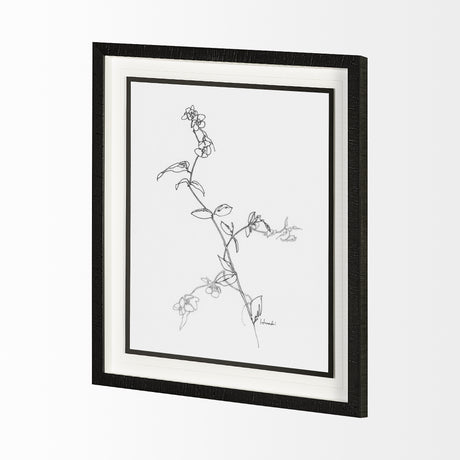 Arrangement V by Hiraki a Framed Art Print Matted under Glass from Mercana - Luna Furniture