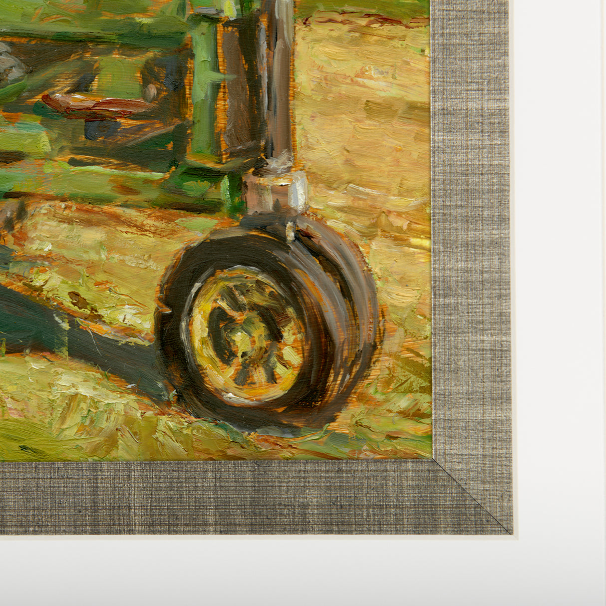 Rustic Tractors I by Mercana Studio a Hand Embellished Textured Framed Art Print Matted under Glass from Mercana - Luna Furniture