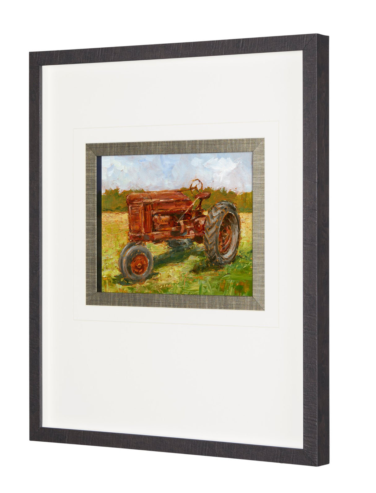 Rustic Tractors II by Mercana Studio a Hand Embellished Textured Framed Art Print Matted under Glass from Mercana - Luna Furniture