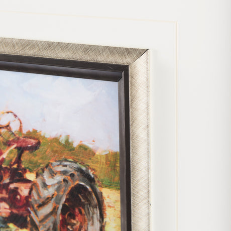 Rustic Tractors II by Mercana Studio a Hand Embellished Textured Framed Art Print Matted under Glass from Mercana - Luna Furniture