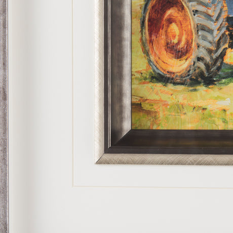 Rustic Tractors III by Mercana Studio Hand Embellished Textured Framed Art Print Matted under Glass from Mercana - Luna Furniture