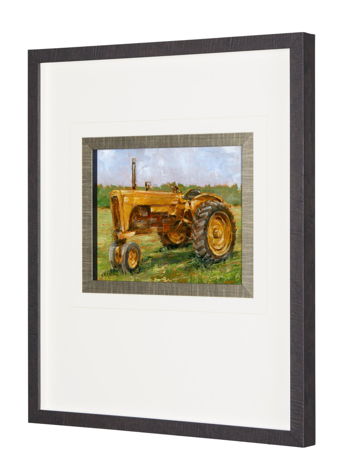 Rustic Tractors IV by Mercana Studio a Hand Embellished Textured Framed Art Print Matted under Glass from Mercana - Luna Furniture