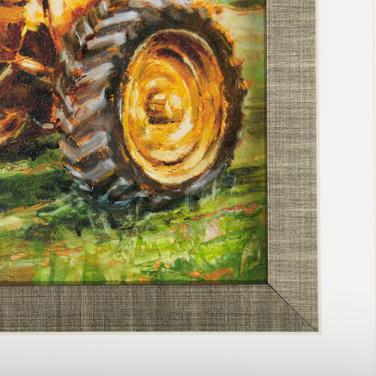 Rustic Tractors IV by Mercana Studio a Hand Embellished Textured Framed Art Print Matted under Glass from Mercana - Luna Furniture