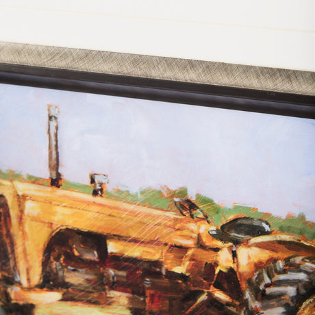 Rustic Tractors IV by Mercana Studio a Hand Embellished Textured Framed Art Print Matted under Glass from Mercana - Luna Furniture