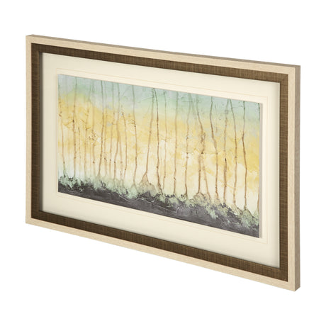 Treeline Light I by Jennifer Goldberger Hand Embellished Textured Framed Art Print Matted under Glas from Mercana - Luna Furniture