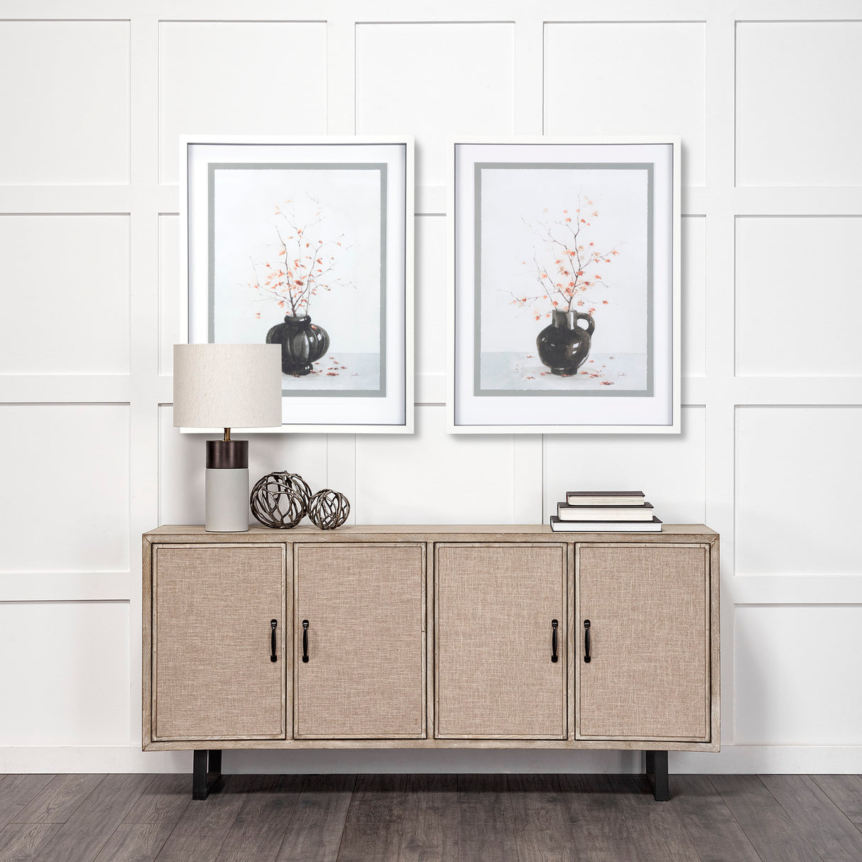 Autumn Branches I by Mercana Studio a Hand Embellished Textured Framed Art Print Matted under Glass from Mercana - Luna Furniture