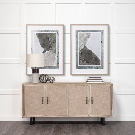 Mudslide IV by Mercana Studio a Hand Embellished Textured Framed Art Print Matted under Glass from Mercana - Luna Furniture