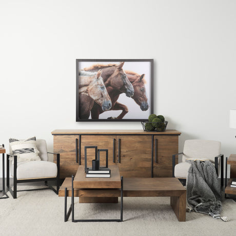 Bold Equine - Run by Mercana Studio a Hand Embellished Textured Framed Photo Art Print Matted under from Mercana - Luna Furniture