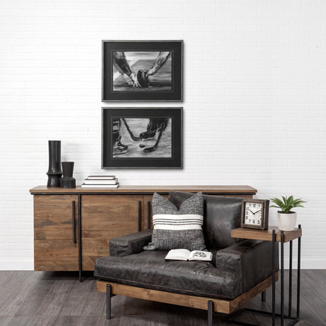 Sports Collection Football by Mercana Studio Hand Embellished Framed Art Print Matted under Glass from Mercana - Luna Furniture