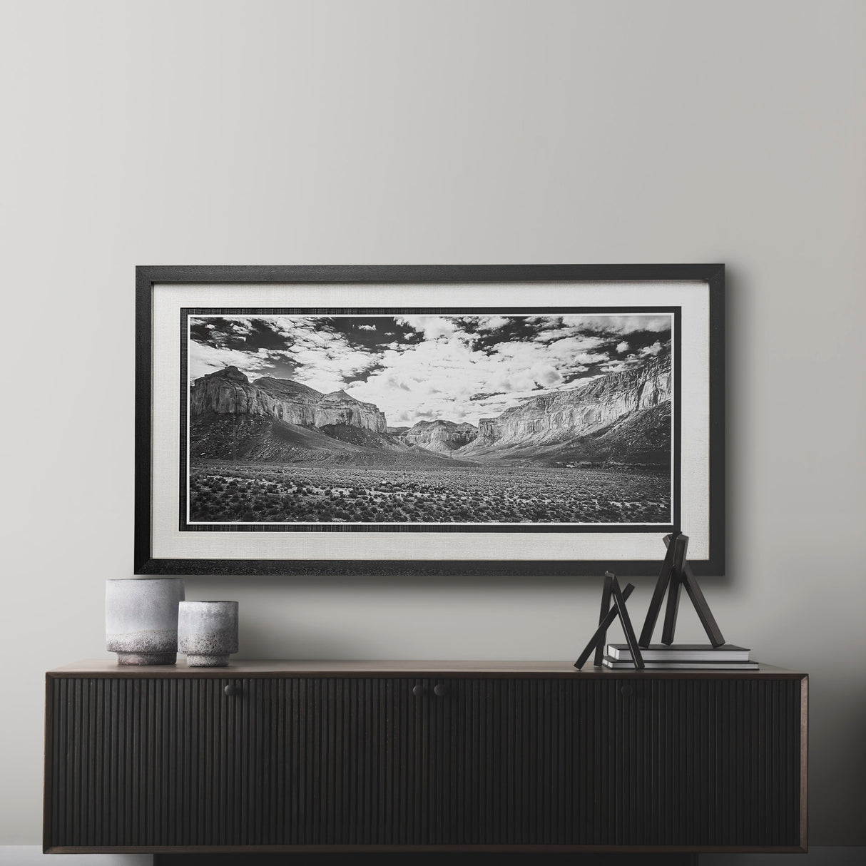 Grand Canyon Packtrain by Chris Dunker Hand Embellished Textured Framed Photo Art Print Matted under from Mercana - Luna Furniture