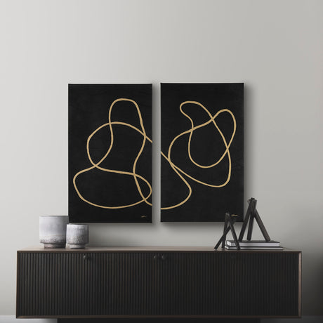 Mess III by Studio M a Hand Embellished Canvas Print from Mercana - Luna Furniture