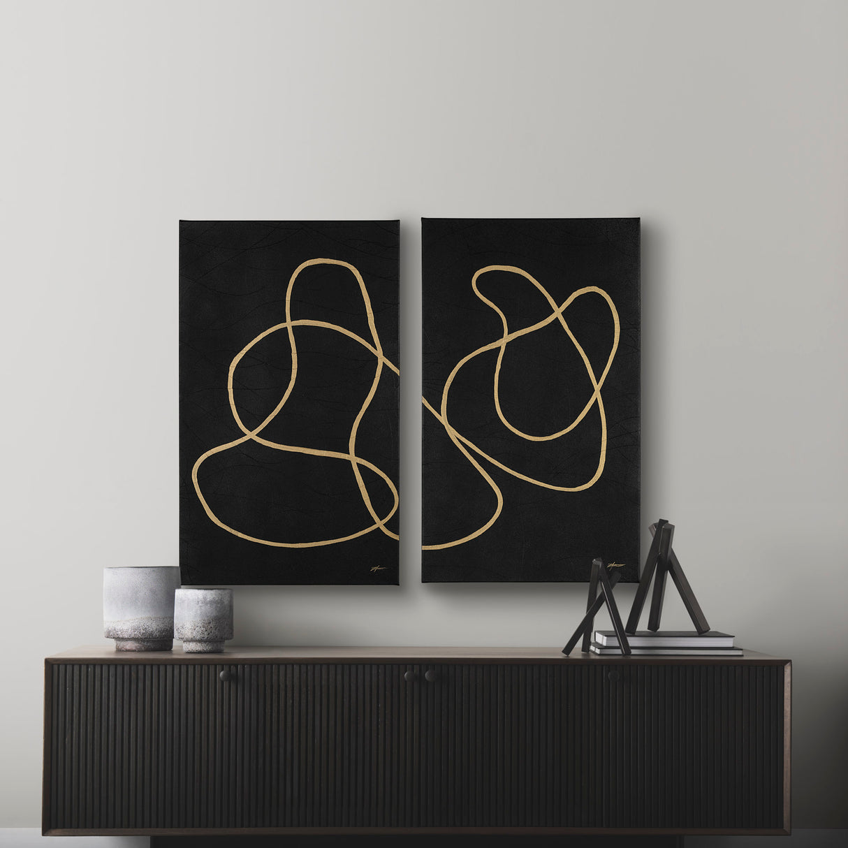 Mess IV by Studio M a Hand Embellished Canvas Print from Mercana - Luna Furniture