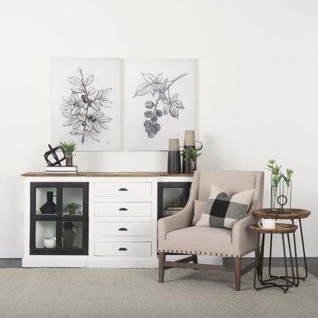 Wildberry Collection Blueberry by Ariana a Hand Embellished Textured Canvas from Mercana - Luna Furniture